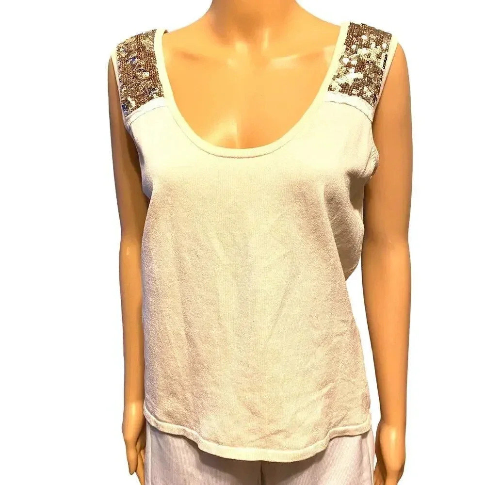 Ideology Silk Blend Casual Summer Tank Top Women Size L